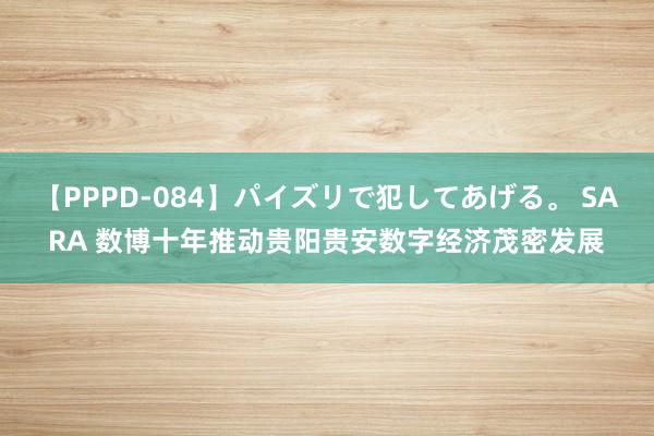 【PPPD-084】パイズリで犯してあげる。 SARA 数博十年推动贵阳贵安数字经济茂密发展