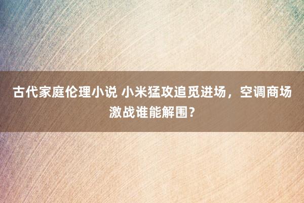 古代家庭伦理小说 小米猛攻追觅进场，空调商场激战谁能解围？